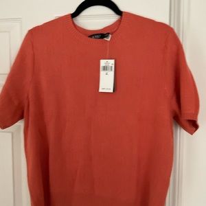 Ralph Lauren Monogram Jacquard Short Sleeve Sweater